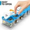 Huge Extra Large Pill Organizer XL Daily Pill Box 7 Day Am Pm Pill Case Jumbo Pill Container