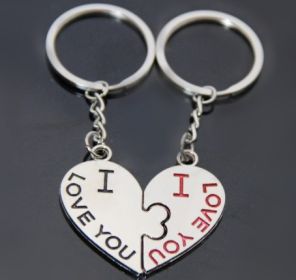 One Arrow Pierced Heart Lovers Zinc Alloy Keychain Lovers (Option: 219style)